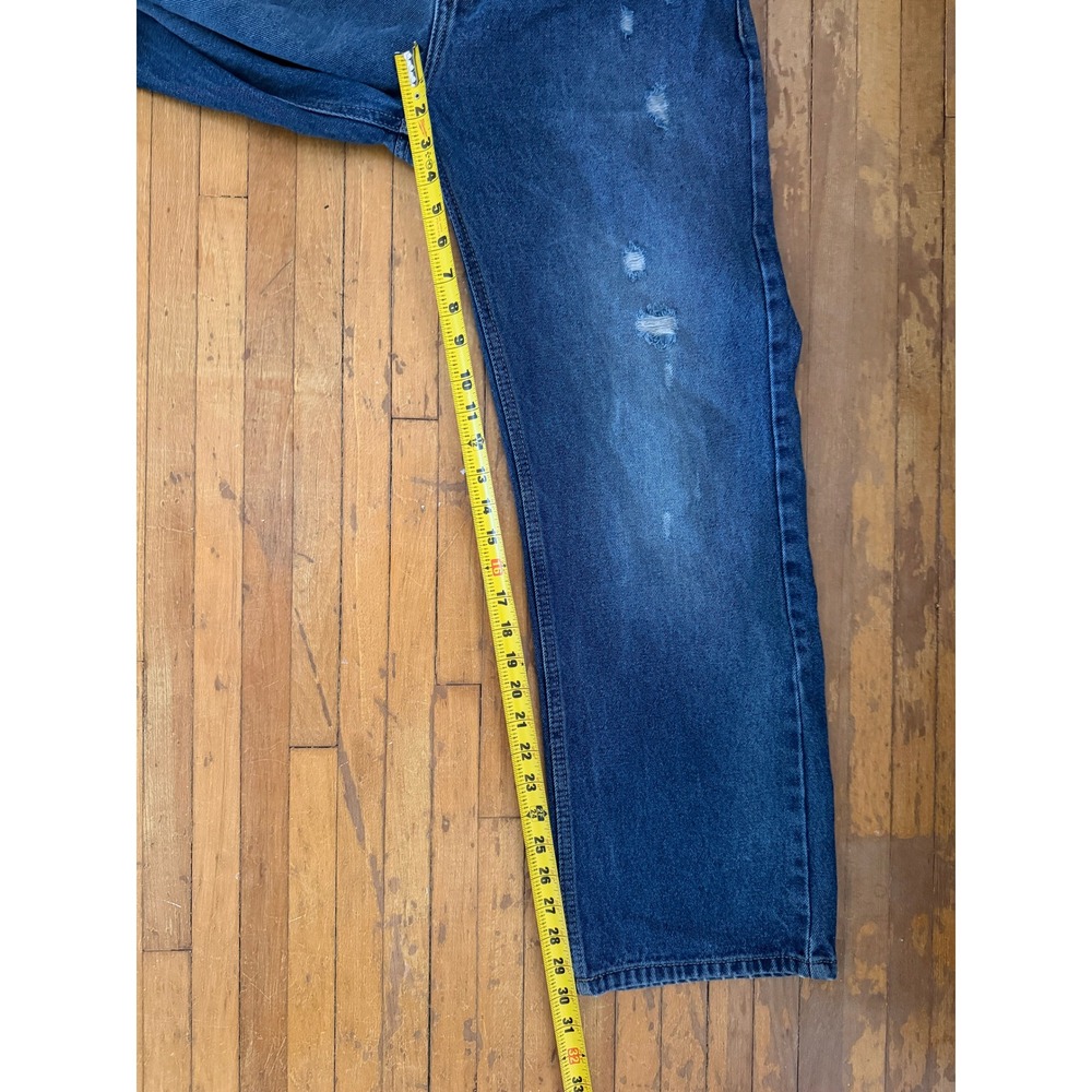 Vintage Gas Jeans Distressed Straight Baggy Size 32x30 - Picture 3 of 5